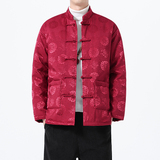 冬季风男装唐装棉衣中式复古中老年保暖外套A118-MY6610P145，男装棉衣，电商A118