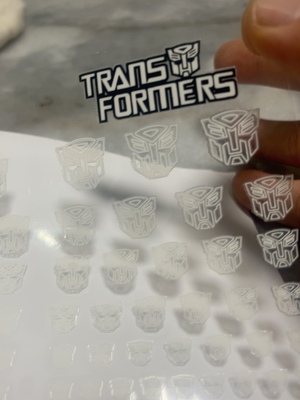 变形金刚博派mp44标志logo线条转印贴撕膜留字贴 可定制