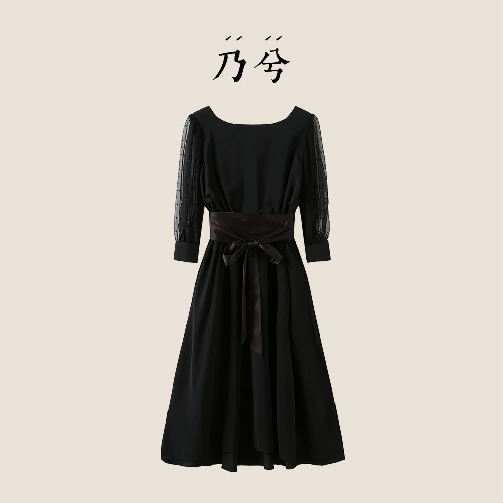 【法式连衣裙】乃兮原创设计波点网纱小众桔梗裙仙女礼服连衣裙