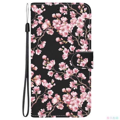 梅花适用Galaxy A12/A22/A32/A42/A52 三星翻盖手机壳A72 4G/5G皮套防摔保护套男女电话壳