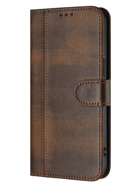 棕色适用GalaxyA07/A17/A37/A57/A06/A16/A26/A36/A56 5G三星翻盖手机壳A15/A25/A35/A55 皮套电话壳