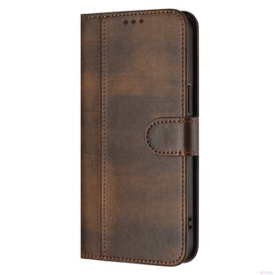 A57 皮套电话壳 A55 A56 A17 A37 5G三星翻盖手机壳A15 A16 A06 A35 棕色适用GalaxyA07 A26 A25 A36