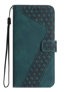 方块绿适用Galaxy A11/A21/A31/A41/A51 三星翻盖手机壳A71 4G/5G皮套防摔保护套男女电话壳