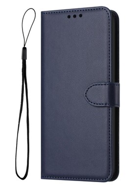 纯蓝色适用GalaxyA16/A26/A36/A56 5G三星翻盖手机壳A15/A25/A35/A55/A14/A34/A54皮套防摔保护套电话壳