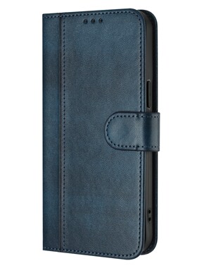 蓝色适用GalaxyS26/S25/S24/S23/S22/S21/S20 ULTRA/Plus+/FE三星翻盖手机壳S10/S9/S8皮套电话壳