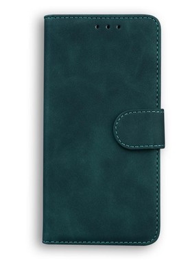 纯绿色适用GalaxyA05/A15/A25/A35/A55 5G三星翻盖手机壳A04/A14/A24/A34/A54 4G皮套防摔保护套电话壳