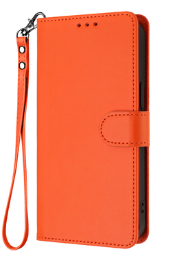 橙色适用GalaxyA16/A26/A36/A56 5G三星翻盖手机壳A15/A25/A35/A55/A14/A34/A54皮套防摔保护套电话壳