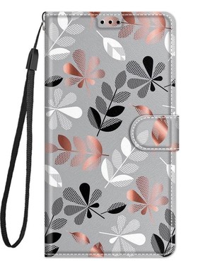 素描花适用GalaxyS25/S24/S23/S22/S21 5G三星翻盖手机壳S20/S10 4G皮套防摔保护套电话壳