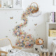 花朵蝴蝶花篮云朵自粘墙壁贴纸房间装 饰贴画布置出租屋改造室内
