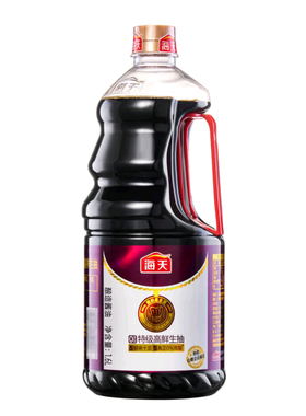 山姆代购海天0添加特级高鲜生抽酱油1.6L提鲜蒸鱼火锅凉拌菜调料