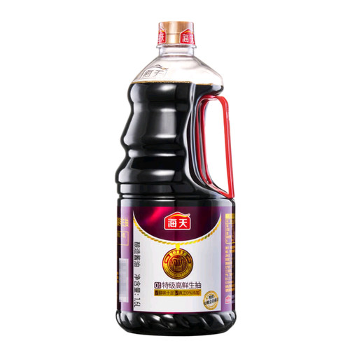 海天0添加特级生抽酱油