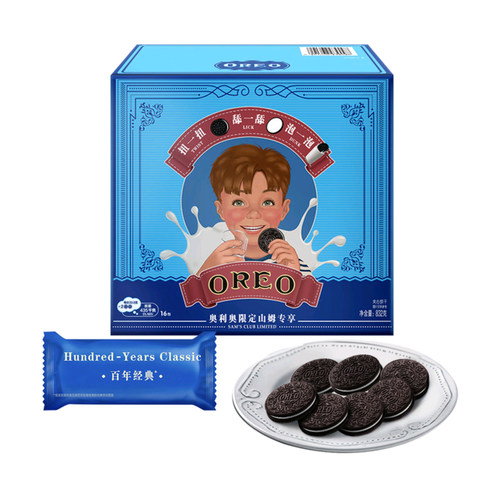 代购奥利奥/Oreo复刻经典夹心饼干原味832g休闲零食16小包分享装