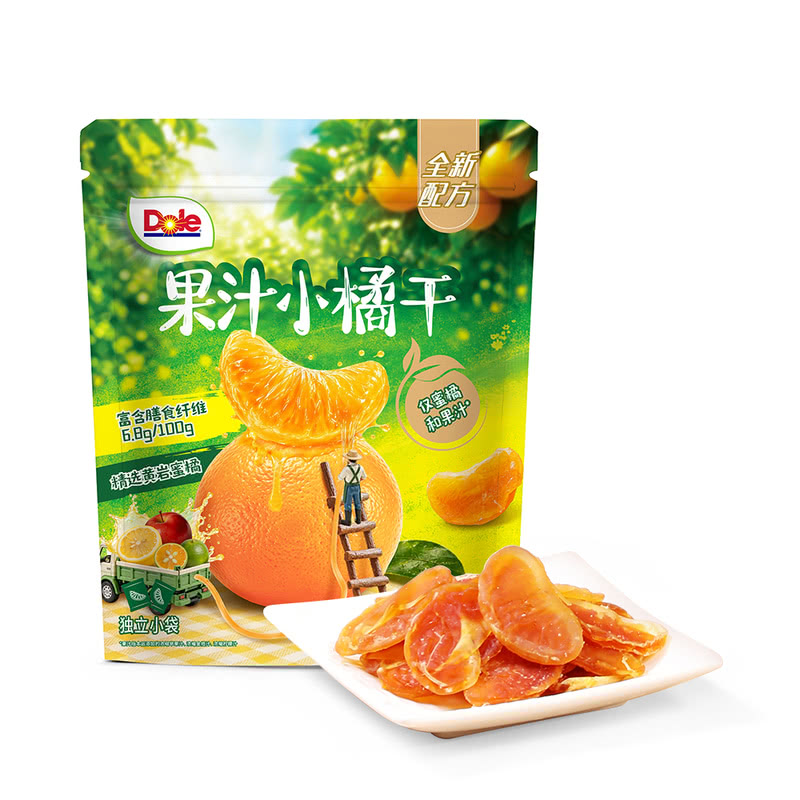 山超姆市Dole都乐果汁小橘干500g蜜桔蜜饯果脯果干0脂肪解馋零食