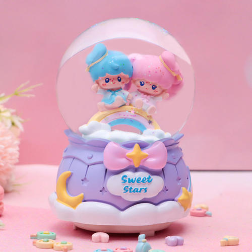 星空情书水晶球音乐盒女生日礼物