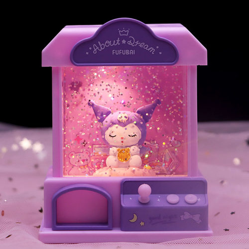 发光少女心奇妙世界水晶灯音乐盒