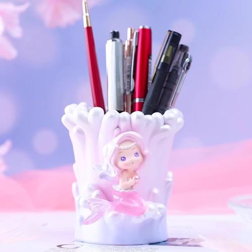 卡通美人鱼公主笔筒儿童生日礼物