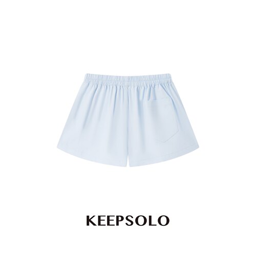 KeepSolo肌肤呼吸亚麻休闲短裤