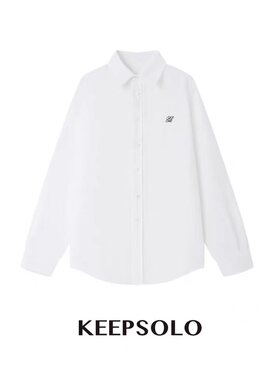 KeepSolo「松弛感满满」慵懒亚麻刺绣logo衬衫007