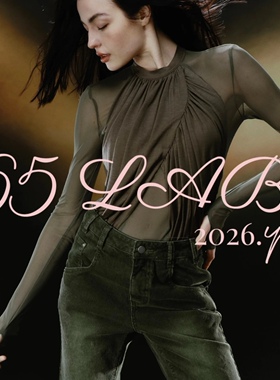 65LAB*「薄如蝉翼3.0」网纱莱赛尔拼接 修身连体上衣