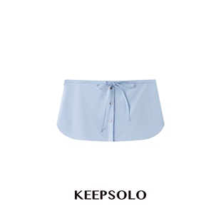 KeepSolo「美式复古」低腰抽绳排扣A字裙裤26SS032