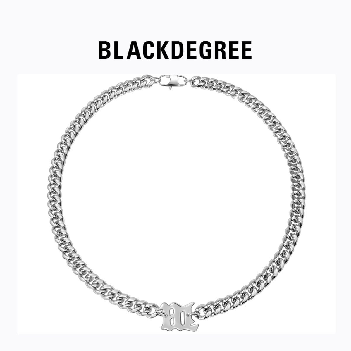 Blackdegree哥特风钛钢古巴项链