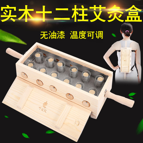 艾灸盒随身灸家用脊柱腰腹12孔