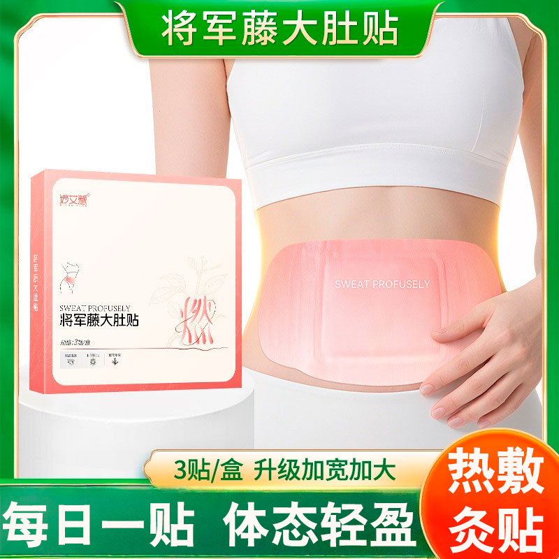 将军藤大肚贴草本热敷贴 自发热暖宝宝艾草贴腰腹宫暖蒸汽艾灸贴