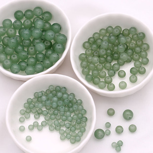 玻璃烤漆珠东陵玉散珠非遗缠花丝绒线古风永顺diy发簪配件材料