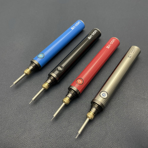 串珠烫烧断线笔钱包手工制作皮具裁金线速热焊蜡笔便携USB充电DIY