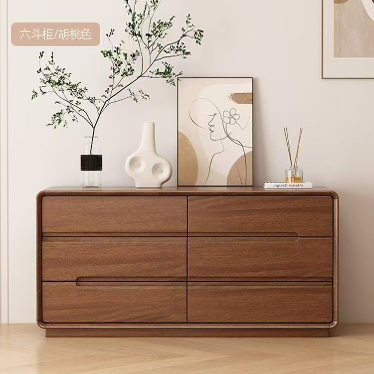 斗柜胡桃木柜子全实木斗柜