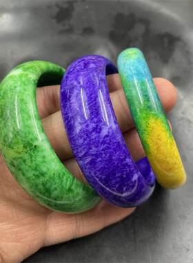四海玉器新款紫色大号玉镯
