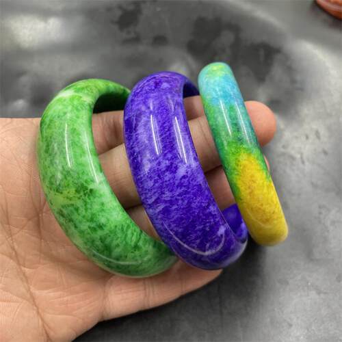 四海玉器新款紫色大号玉镯