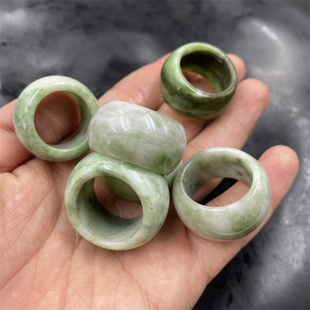 四海玉器 天然正品南阳独山玉大戒指 指环 男款大号扳戒特价