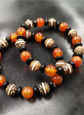 四海玉器新款10毫米天珠西藏手链