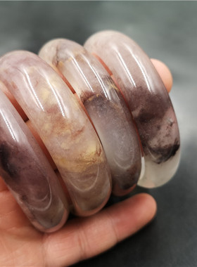 四海天然正品新疆紫色特价金丝玉