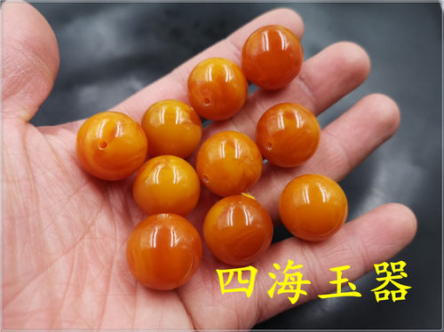 diy玉器老蜜蜡琥珀散珠