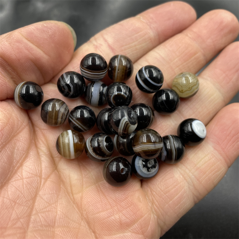 diy玉器毫米玛瑙咖啡色散珠