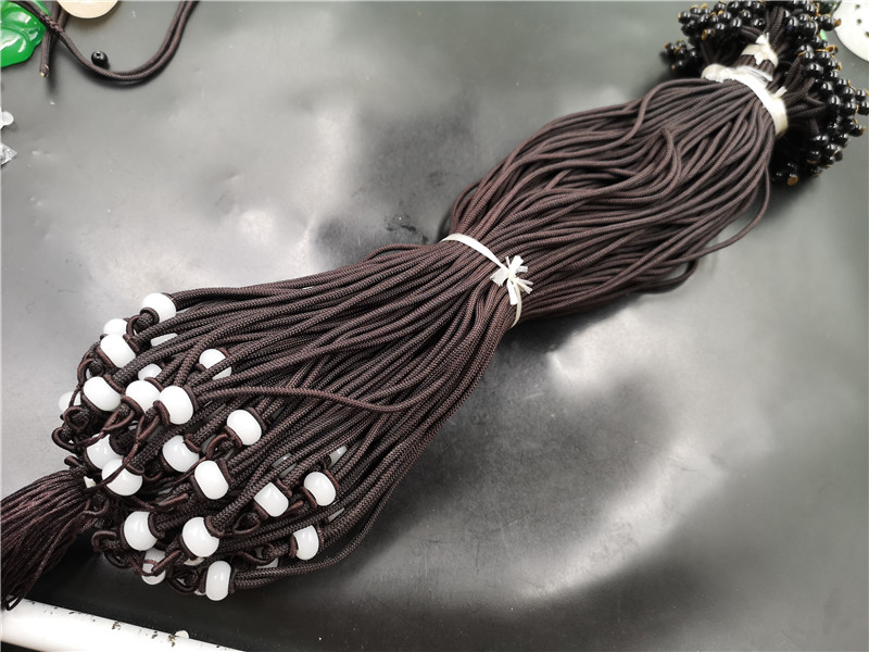 四海玉器 新款咖啡色可伸缩项链绳 玉绳 长款毛衣链挂绳