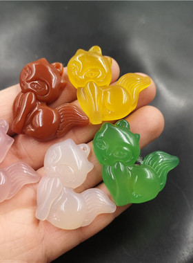 狐狸other/其他女玉髓玛瑙粉色