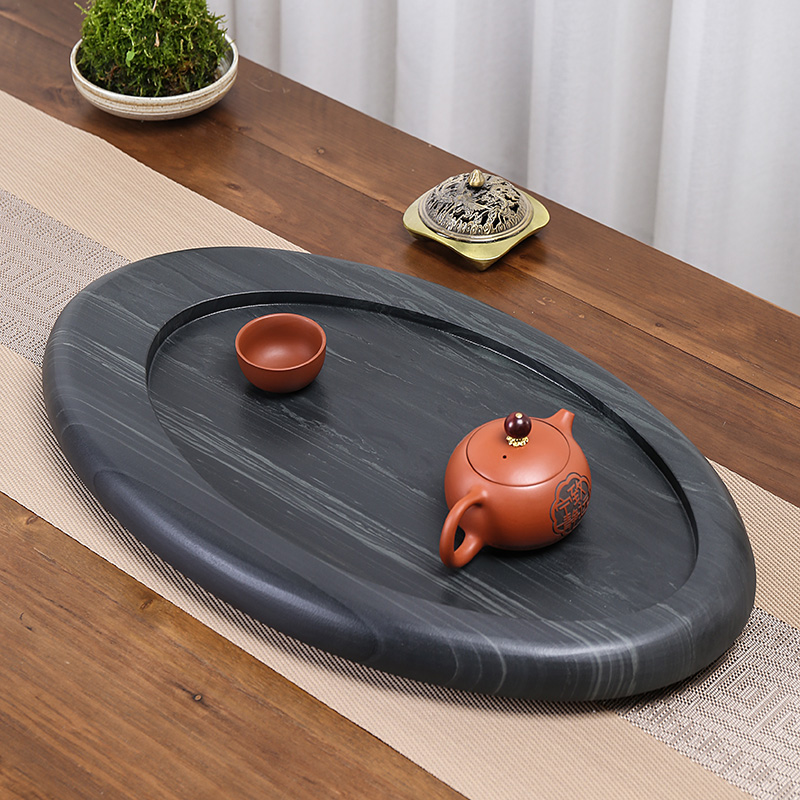 乌金石茶盘整块天然石材