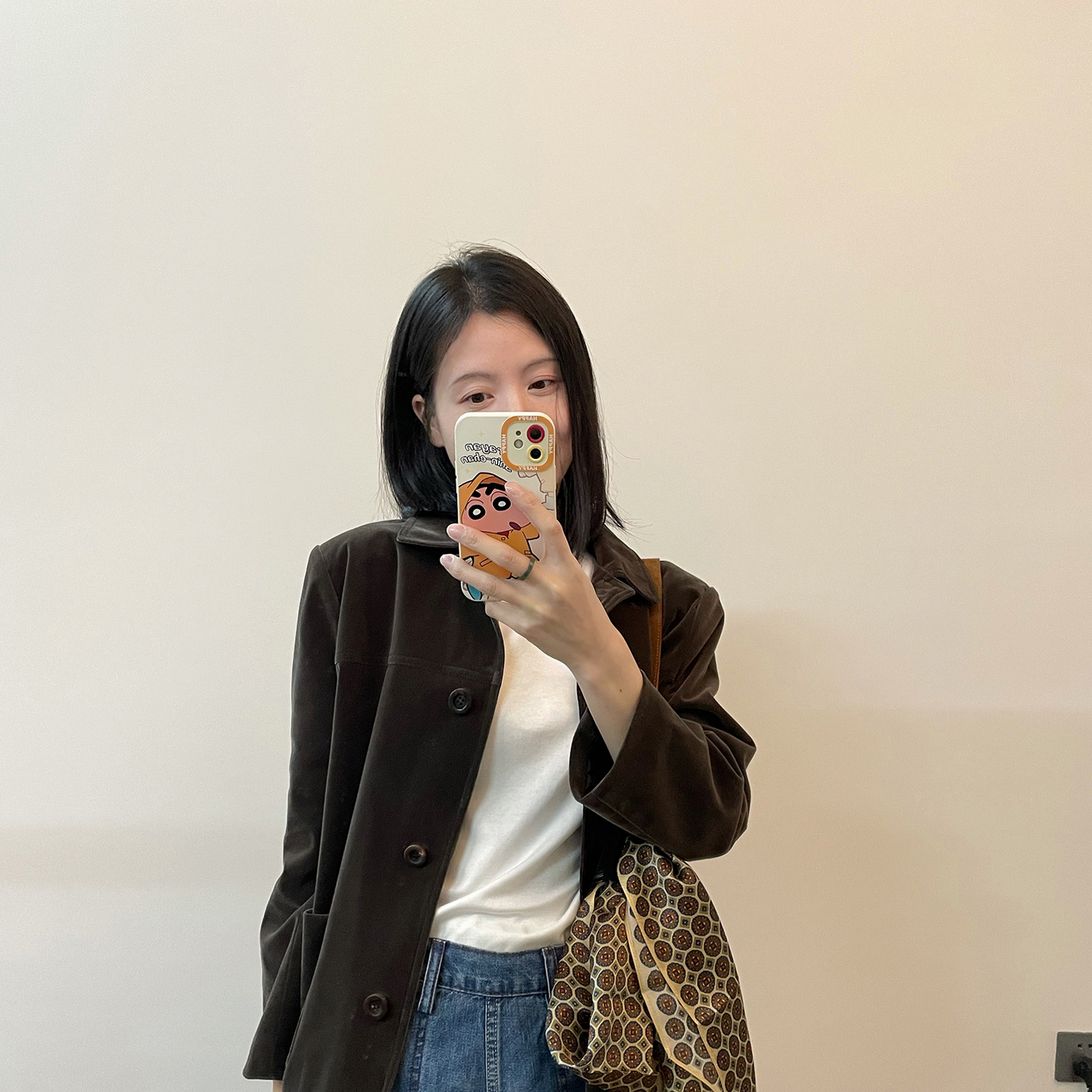 翻领外套女宽松休闲百搭夹克上衣