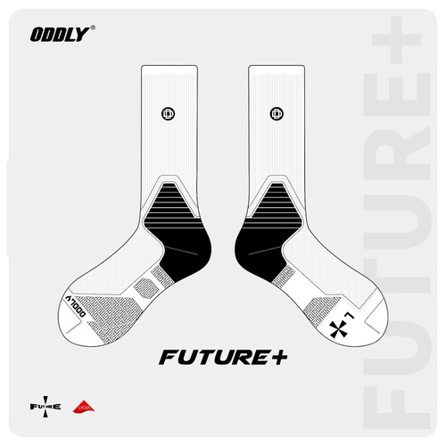 ODDLY男2023高筒金华防滑篮球袜