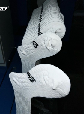 ODDLY【life2.0】纯白棉袜运动休闲袜子健身毛巾底10A抗菌防臭