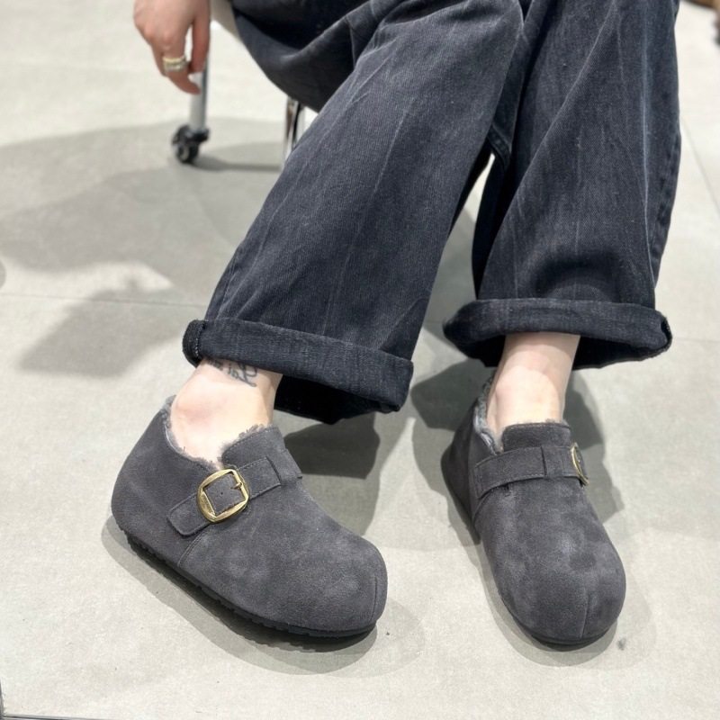 加绒勃肯鞋女冬季2025年新款巨好看搭扣增高百搭棉鞋反绒皮雪地靴,女鞋,时尚雪地靴,淘宝优惠券,粉丝福利购,淘宝优惠卷