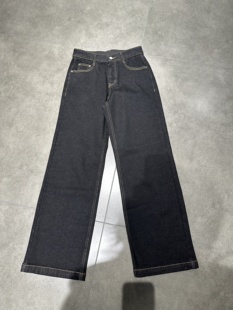 微瑕疵 原单加绒牛仔直筒长裤 S码 韩国eve