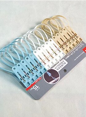 KM软索吊夹子可挂夹子晒衣夹晾衣服夹防风吹掉吊绳夹塑料架