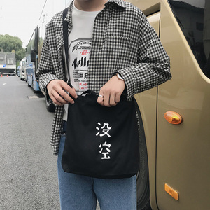 新款男斜挎包优质帆布包字母印花单肩背包FB39-P20图片