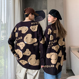 韩版ins潮流情侣毛衣宽松加厚慵懒风秋冬男女套头针织衫QT815-P80，男装针织衫/毛衣，星座1501