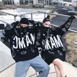 满印宇宙太空外星人秋冬高领毛衣韩版宽松情侣针织衫T010-P75，男装针织衫/毛衣，星座1501