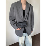 小众设计单肩包纯色休闲时尚斜挎包韩潮男FC52-P45，鞋类箱包手腕包，星座1501